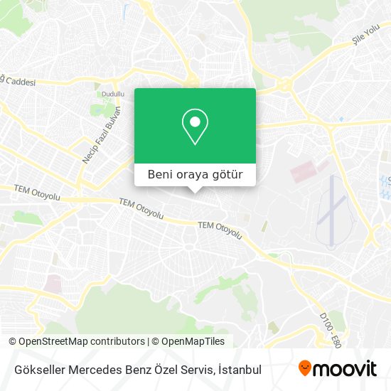 Gökseller Mercedes Benz Özel Servis harita