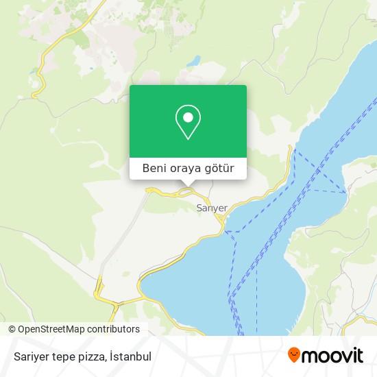 Sariyer tepe pizza harita