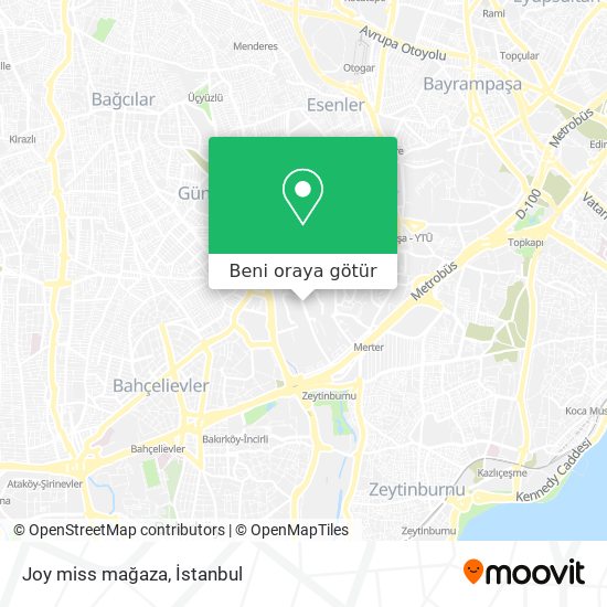 Joy miss mağaza harita