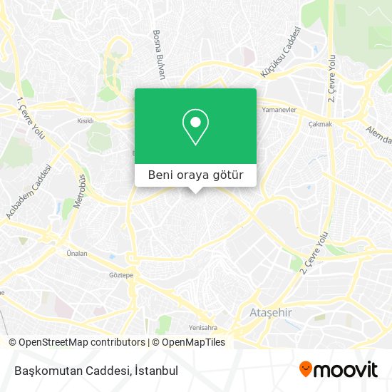 Başkomutan Caddesi harita