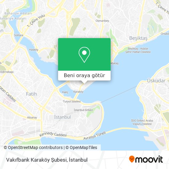 Vakıfbank Karaköy Şubesi harita