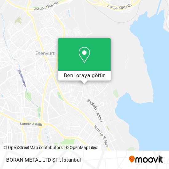 BORAN METAL LTD ŞTİ harita