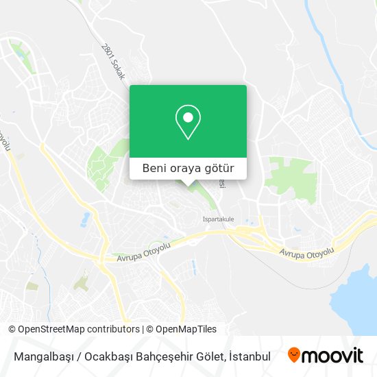 Mangalbaşı / Ocakbaşı Bahçeşehir Gölet harita
