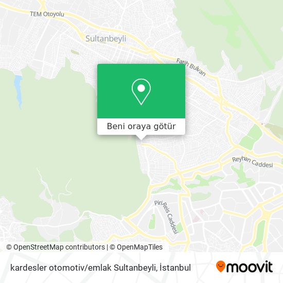 kardesler otomotiv / emlak Sultanbeyli harita