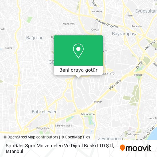SpoRJet Spor Malzemeleri Ve Dijital Baskı LTD.ŞTİ harita