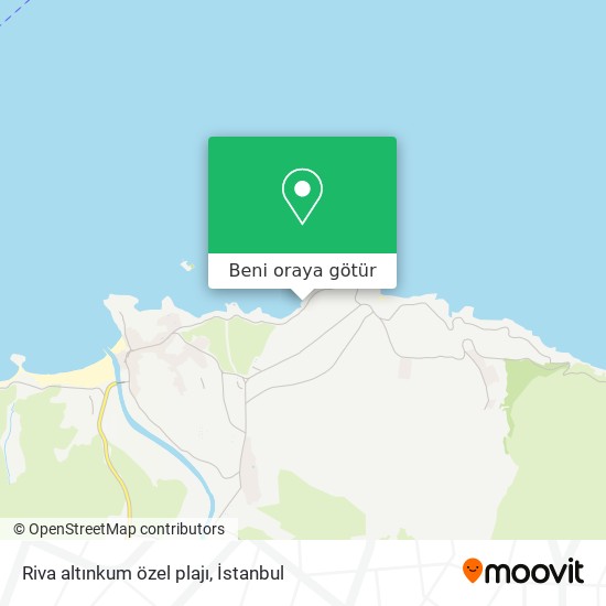Riva altınkum özel plajı harita