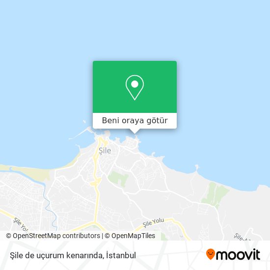 Şile de uçurum kenarında harita