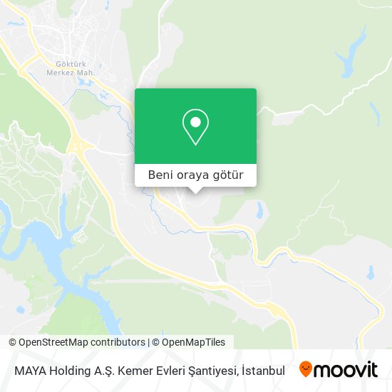 MAYA Holding A.Ş. Kemer Evleri Şantiyesi harita