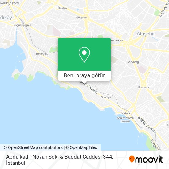 Abdulkadir Noyan Sok. & Bağdat Caddesi 344 harita