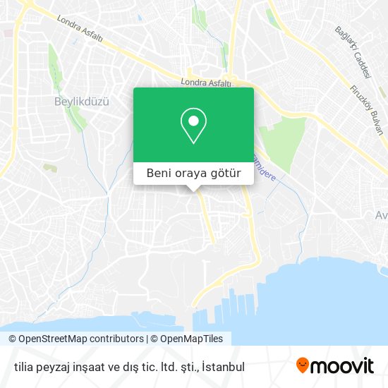 tilia peyzaj inşaat ve dış tic. ltd. şti. harita