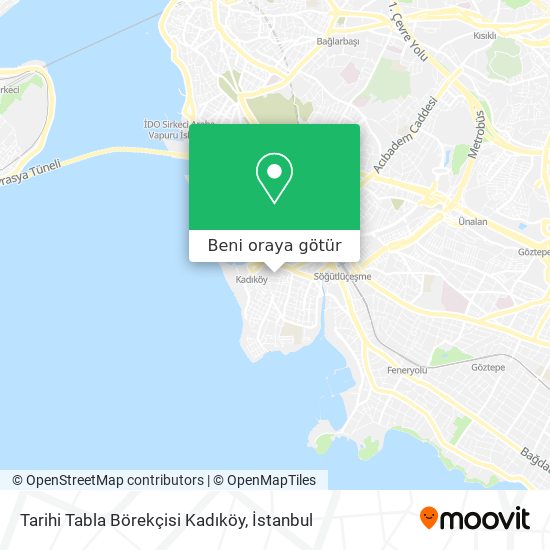 Tarihi Tabla Börekçisi Kadıköy harita