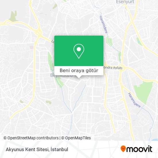 Akyunus Kent Sitesi harita