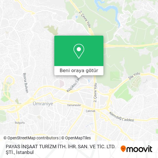 PAYAS İNŞAAT TURİZM İTH. İHR. SAN. VE TİC. LTD. ŞTİ. harita