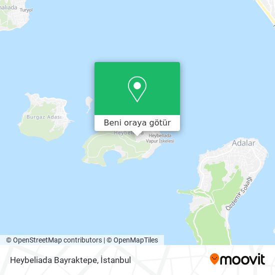 Heybeliada Bayraktepe harita