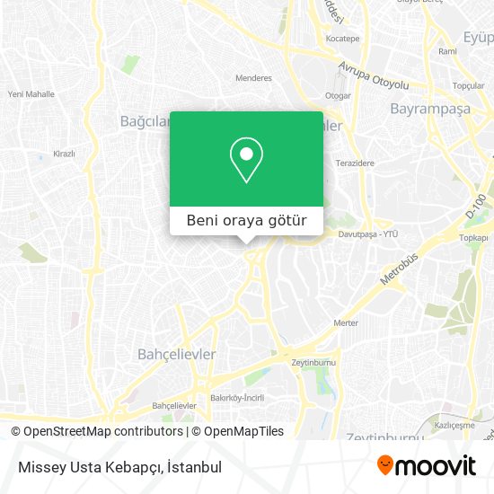 Missey Usta Kebapçı harita