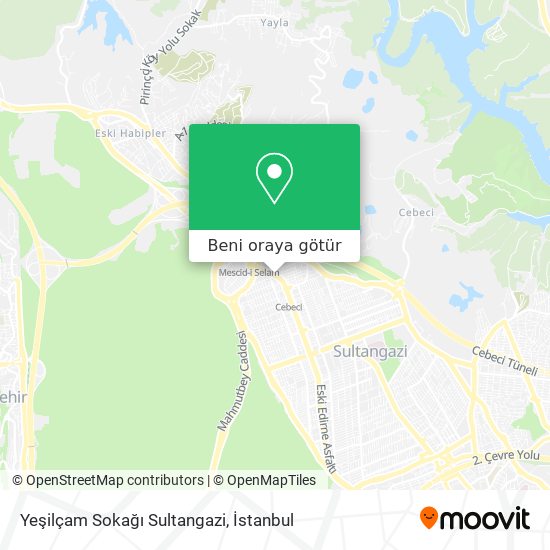 Yeşilçam Sokağı Sultangazi harita