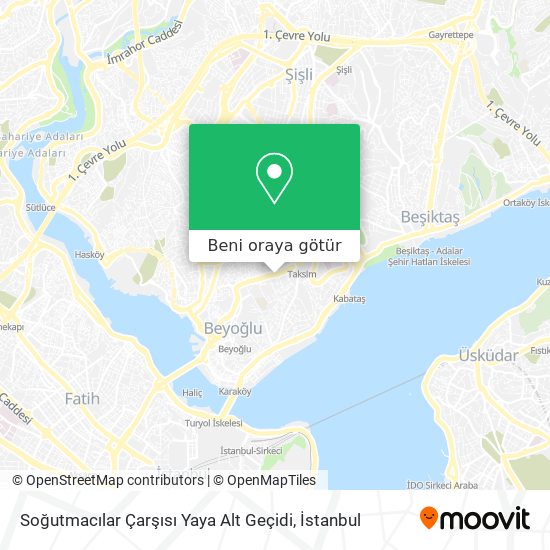 Soğutmacılar Çarşısı Yaya Alt Geçidi harita