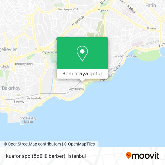 kuafor apo (ödüllü berber) harita