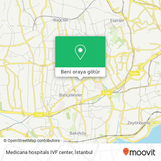 Medicana hospitals IVF center harita