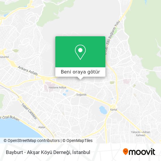 Bayburt - Akşar Köyü Derneği harita