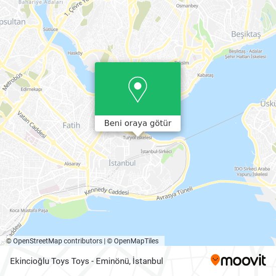 Ekincioğlu Toys  Toys - Eminönü harita