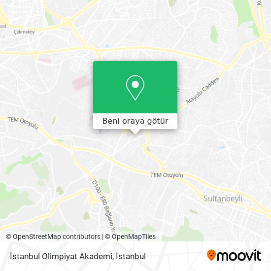 İstanbul Olimpiyat Akademi harita