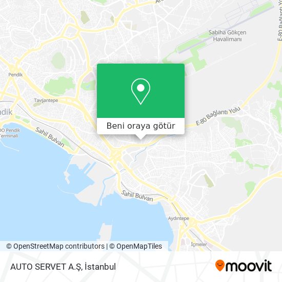 AUTO SERVET A.Ş harita