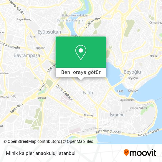 Minik kalpler anaokulu harita