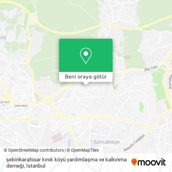 şebinkarahisar kınık köyü yardımlaşma ve kalkınma derneği harita