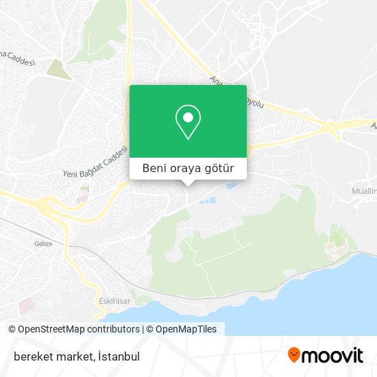 bereket market harita