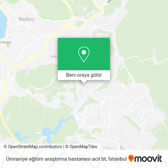 Ümraniye eğitim araştırma hastanesi acil bt harita