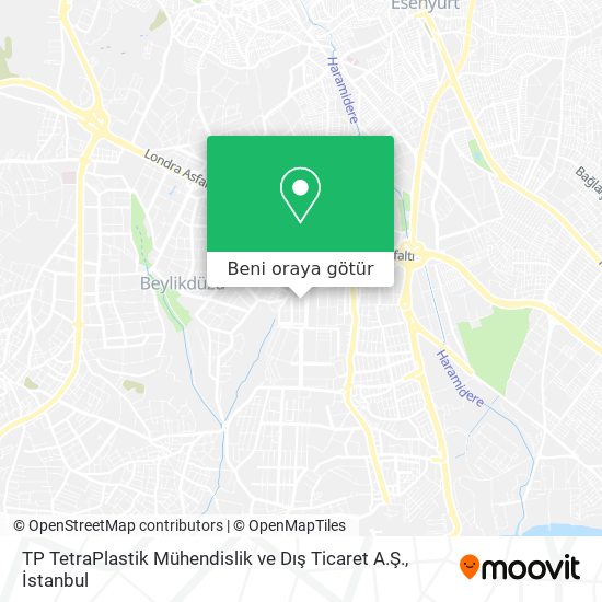 TP TetraPlastik Mühendislik ve Dış Ticaret A.Ş. harita