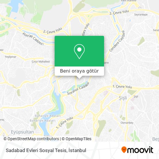 Sadabad Evleri Sosyal Tesis harita