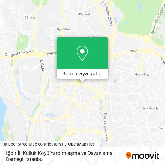 Iğdır İli Küllük Köyü Yardımlaşma ve Dayanışma Derneği harita
