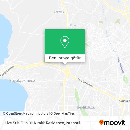 Live Suit Günlük Kiralık Rezidence harita