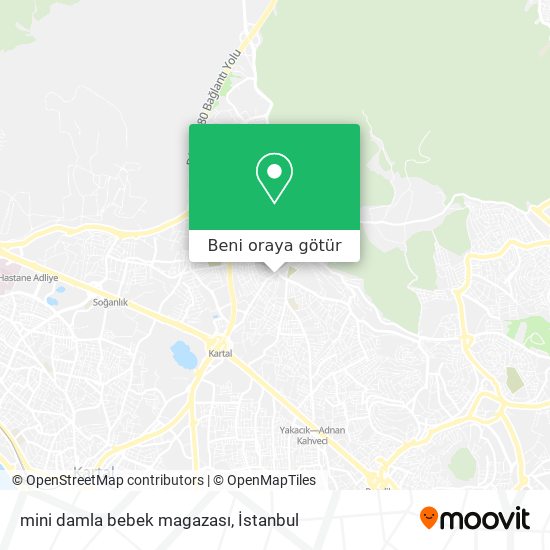 mini damla bebek magazası harita