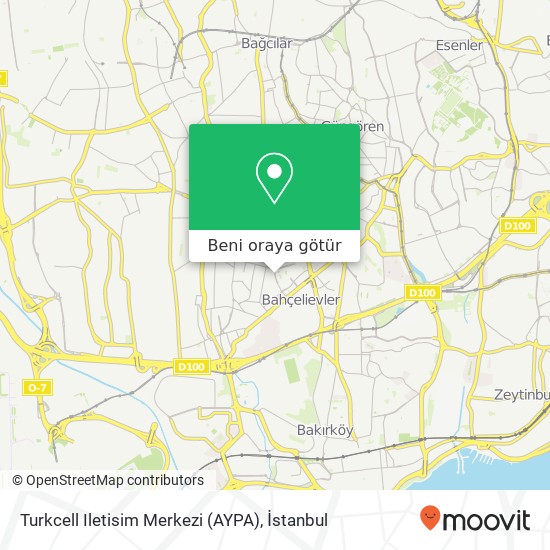 Turkcell Iletisim Merkezi (AYPA) harita