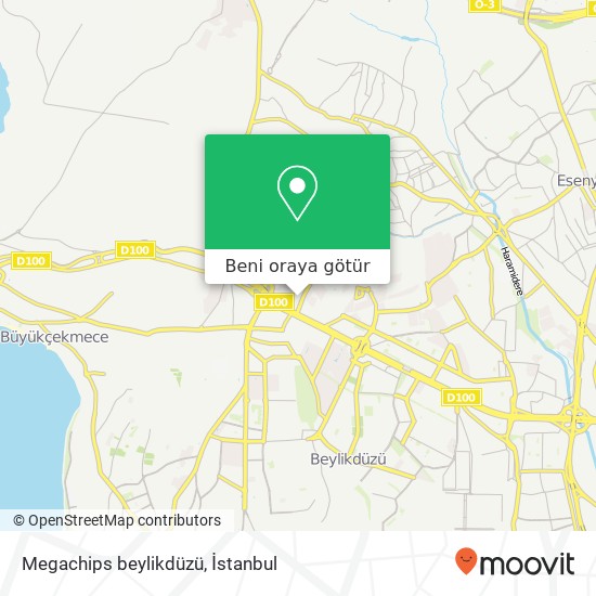 Megachips beylikdüzü harita