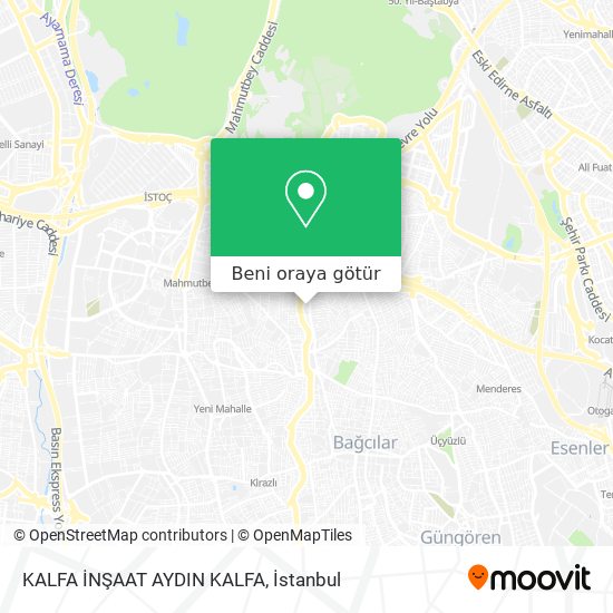 KALFA İNŞAAT AYDIN KALFA harita