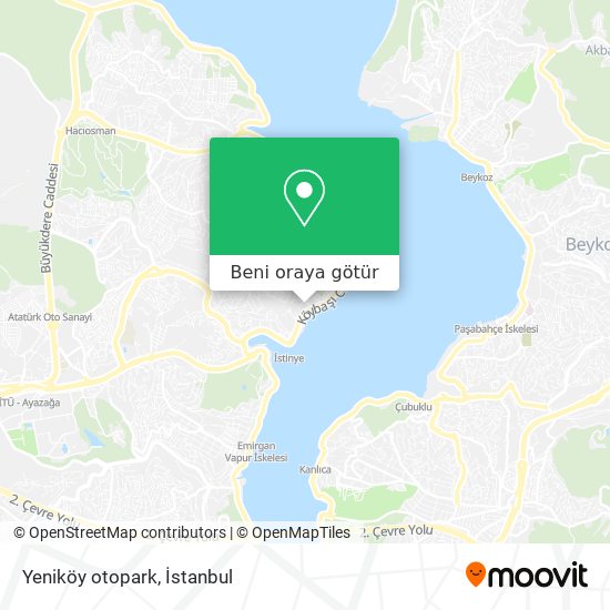 Yeniköy otopark harita