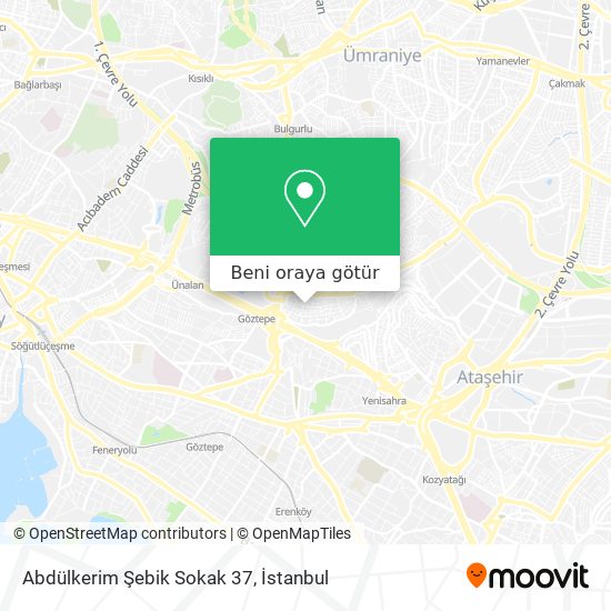 Abdülkerim Şebik Sokak 37 harita