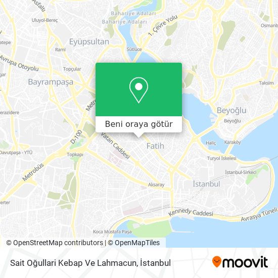 Sait Oğullari Kebap Ve Lahmacun harita