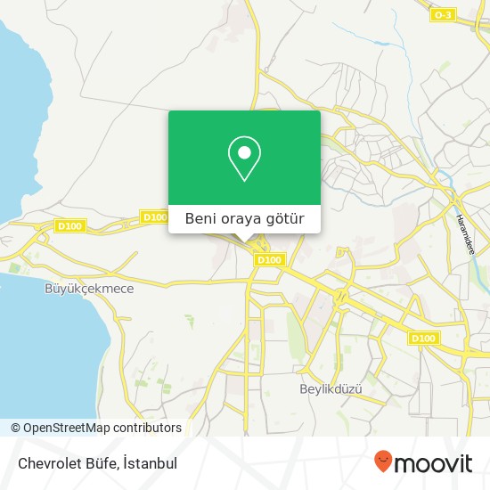 Chevrolet Büfe harita