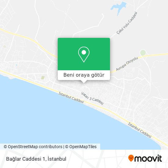 Bağlar Caddesi 1 harita
