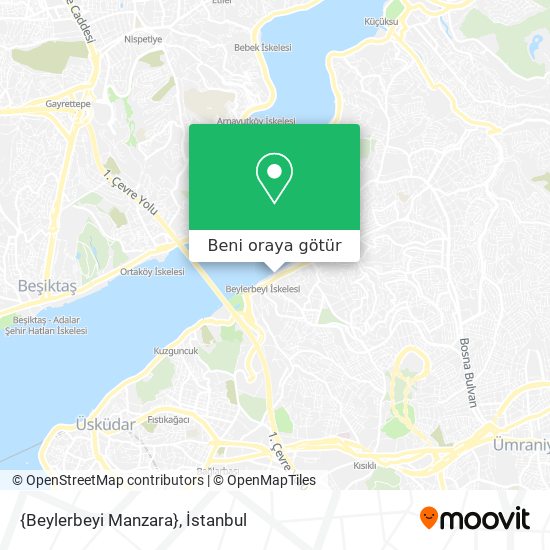 {Beylerbeyi Manzara} harita