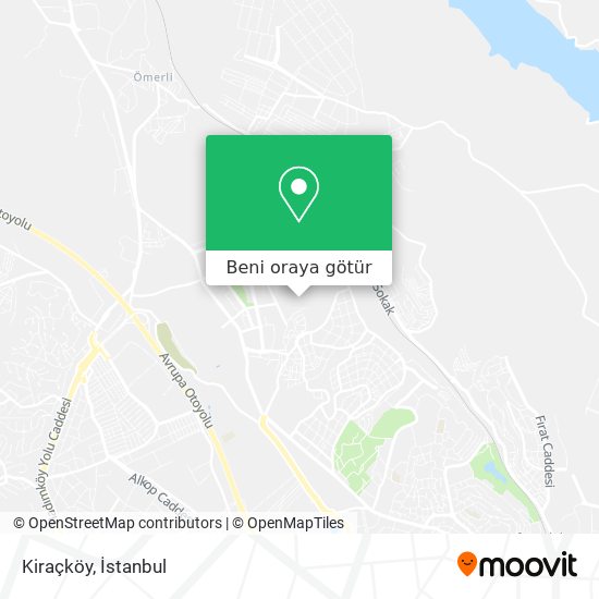 Kiraçköy harita