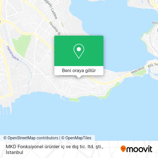 MKD Fonksiyonel ürünler iç ve dış tic. ltd. şti. harita