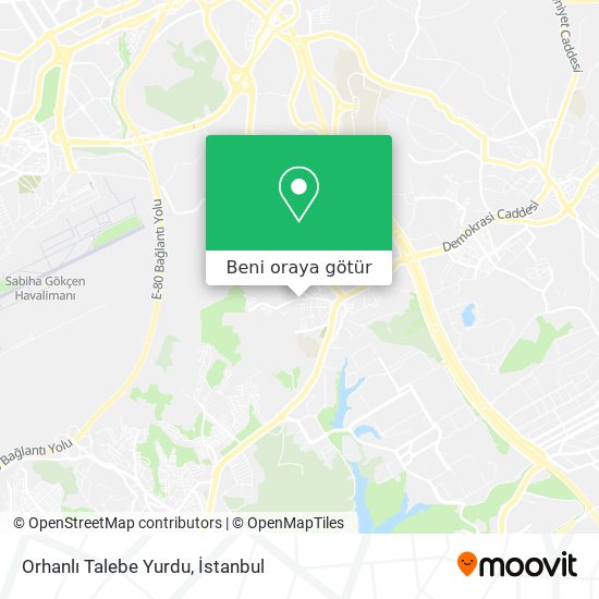 Orhanlı Talebe Yurdu harita