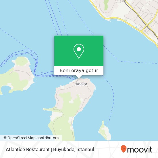Atlantice Restaurant | Büyükada harita
