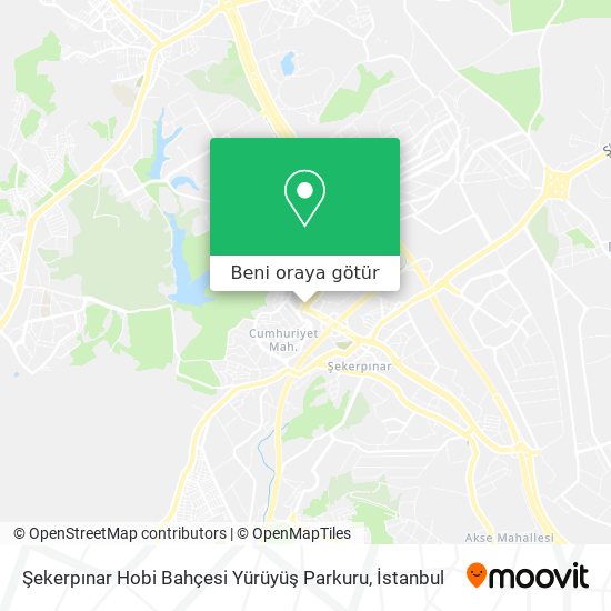 Şekerpınar Hobi Bahçesi Yürüyüş Parkuru harita